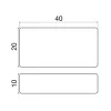 Mágnes 40x20x10mm 4 db.