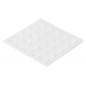   Lengéscsillapító átmérő 8x16 mm öntapadós átlátszó 25 db.