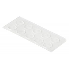   Lengéscsillapító átmérő 8x16 mm öntapadós átlátszó 10 db.