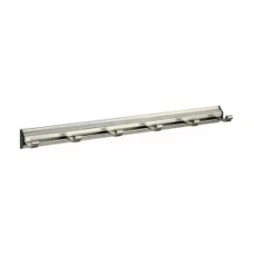   Ruhatartó fogas 6 akasztóval 405 mm alumínium szálcsiszolt nikkel