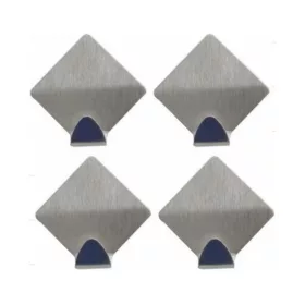 Öntapadós kampó rombusz rozsdamentes acél 4 db