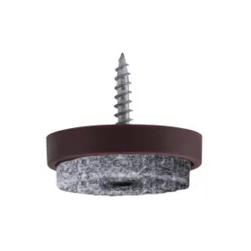 Filc csúszótalp csavarral 28 mm barna 8 db