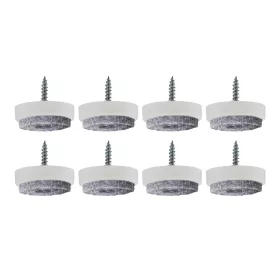 Filc csúszótalp csavarral 28 mm fehér 8 db