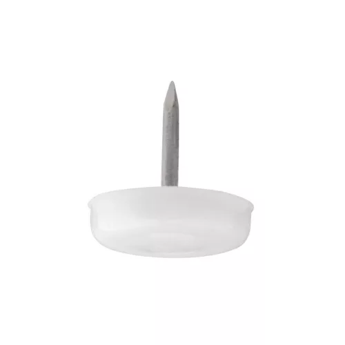 Műanyag csúszótalp tüskével 20 mm fehér 8 db