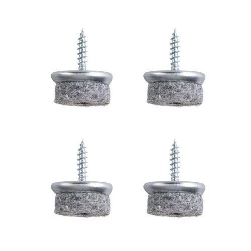 Filc csúszótalp csavarral 24 mm szürke 4 db