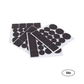 Filc alátét készlet barna 64 db