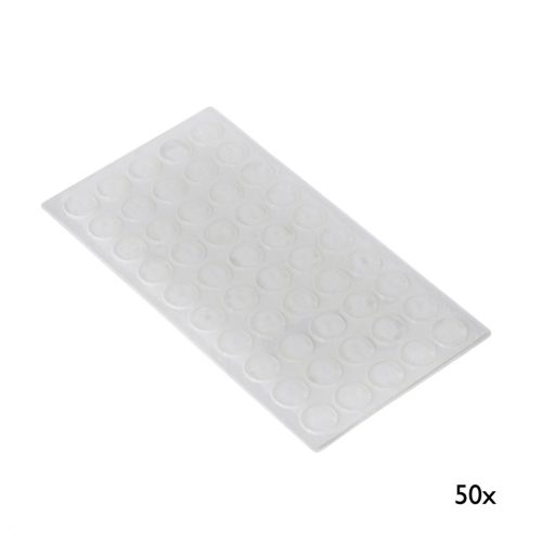 Ajtócsillapító 9 mm átmérőjű átlátszó 50 db.