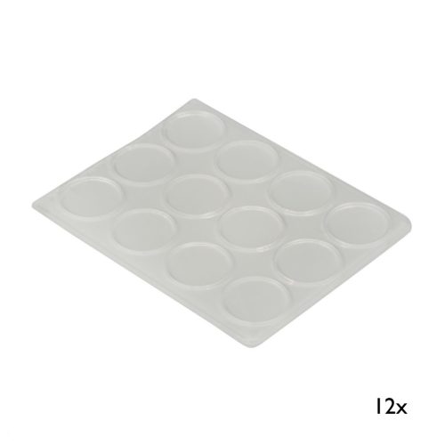 Ajtócsillapító 18 mm átmérőjű átlátszó 12 db.