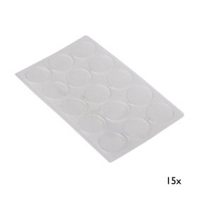 Ajtócsillapító 22 mm átmérőjű átlátszó 15 db.