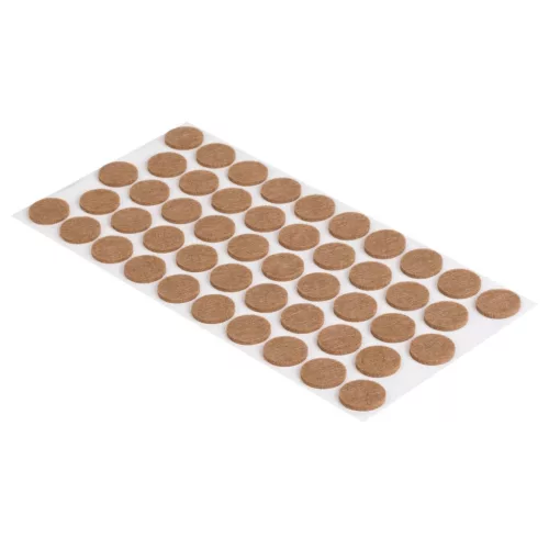 Filc alátétek 20 mm öntapadós világosbarna 48 db