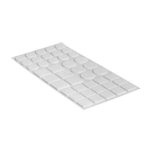 Filc alátét készlet öntapadós fehér 42 db