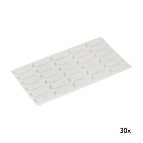 Ajtócsillapító 22x8mm öntapadós fehér 30 db.