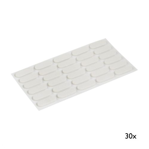 Ajtócsillapító 22x8mm öntapadós fehér 30 db.