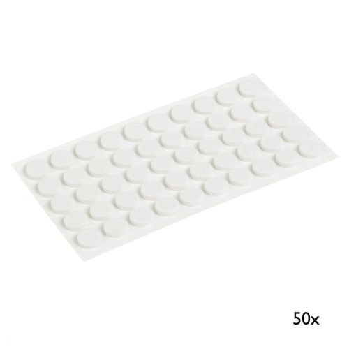 Ajtócsillapító 10 mm átmérőjű öntapadós fehér 50 db.