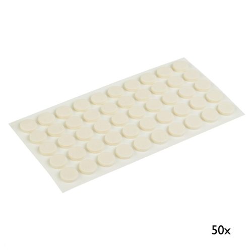 Ajtócsillapító 10 mm átmérőjű öntapadós bézs 50 db.