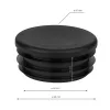 50 mm átmérőjű dugó műanyag fekete