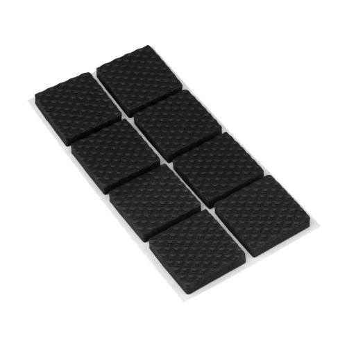 EVA csúszásgátló alátétek 25×25 mm öntapadós fekete 8 db