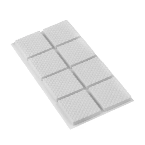 EVA csúszásgátló alátétek 30×30 mm öntapadós fehér 8 db