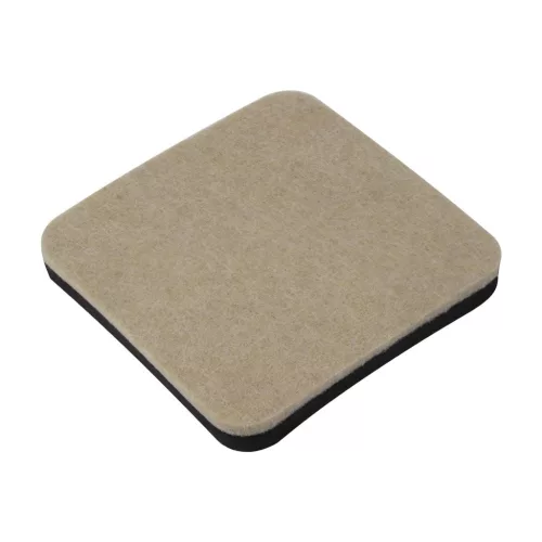 Filc alátét csúszásgátló oldallal 89×89 mm tömör bútorhoz és nehezebb tárgyakhoz