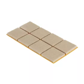 Filc alátétek 22×22 mm öntapadós bézs 8 db