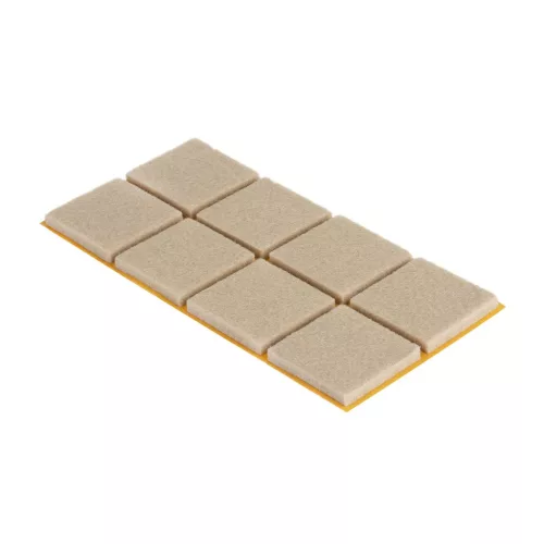 Filc alátétek 25×25 mm öntapadós bézs 8 db