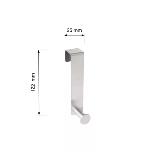 Ajtóakasztó 20 mm-es felfüggesztés rozsdamentes acél