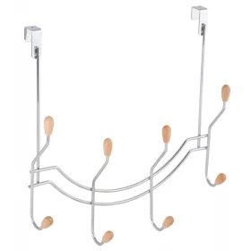   Ajtóakasztó 4 kampóval 20 mm-es felfüggesztéssel krómozott