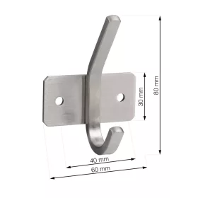 Akasztó 60x80x41mm rozsdamentes acél