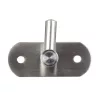Rozsdamentes acél akasztó 60x40 mm egy kampóval