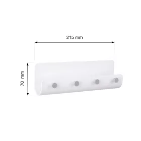 Kulcstartó 215x70mm műanyag fehér