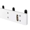 Ruhatartó állvány 550x70 mm 5 akasztóval fehér MDF+matt fekete FSC