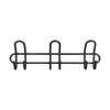 Ruhatartó 400 mm hosszú 3 dupla akasztóval matt fekete