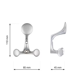 Ligos kabáttartó matt króm