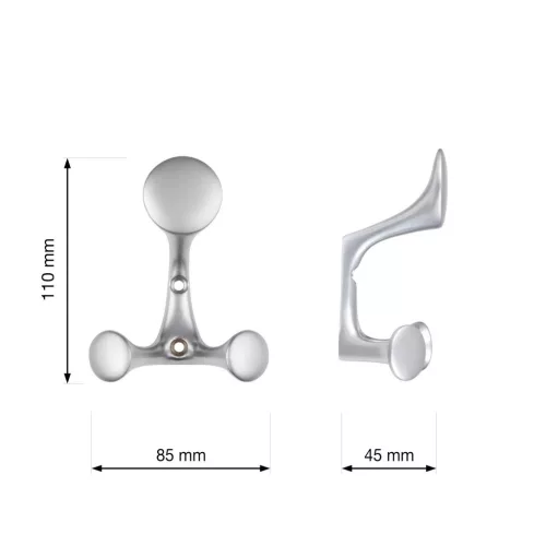 Ligos kabáttartó matt króm