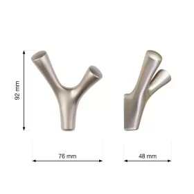 Amioso II kabáttartó matt nikkel