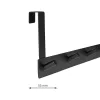 Ajtóakasztó 4 kampóval 20 mm-es felfüggesztéssel matt fekete