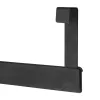 Ajtóakasztó 4 kampóval 20 mm-es felfüggesztéssel matt fekete