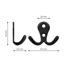 Romero II A kabáttartó matt fekete