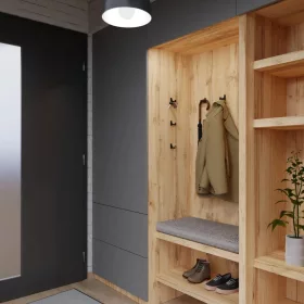 Regen I kabáttartó matt fekete