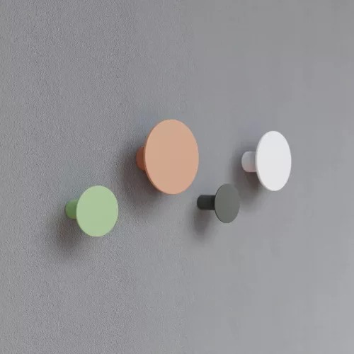 Fali akasztók szett kerek vegyes színek gyanta 4 db.