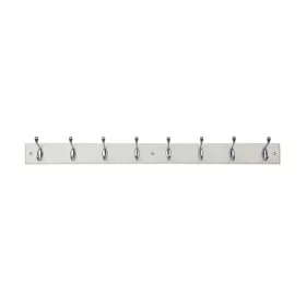   Ruhatartó 850x70 mm 8 akasztó krémszínű MDF+matt nikkel FSCŽ