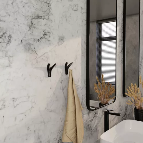 Stellar dupla akasztó matt fekete