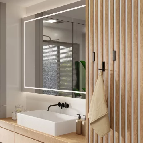 Csuklós akasztó négyzet alakú matt fekete