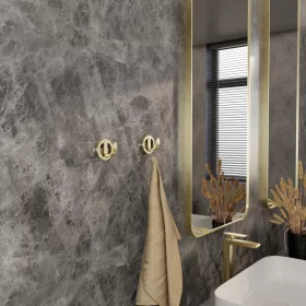   Tollo ruhaakasztó átmérője 55 mm szálcsiszolt sárgaréz