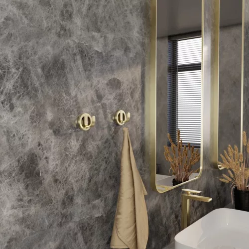 Tollo ruhaakasztó átmérője 55 mm szálcsiszolt sárgaréz