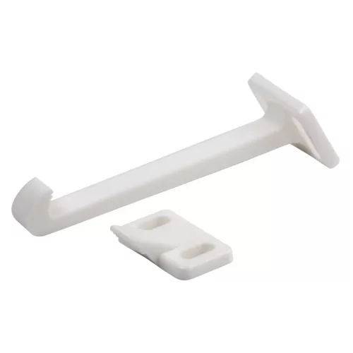 68 mm hosszú gyerekbiztonsági zár műanyag fehér 2 db.