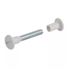 Csatlakozócsavar M6x42-52mm fehér 4 db.