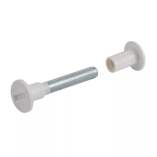Csatlakozócsavar M6x42-52mm fehér 4 db.