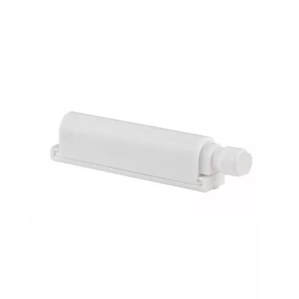 Nyomásra nyitható fogantyú nélküli ajtónyitó rendszer 74x14 mm fehér