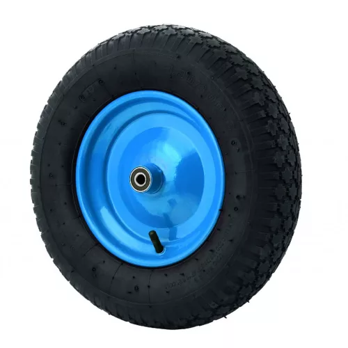 Felfújható kerék átmérő 400 mm tengelyátmérő 12 mm kék teherbírás 150 kg